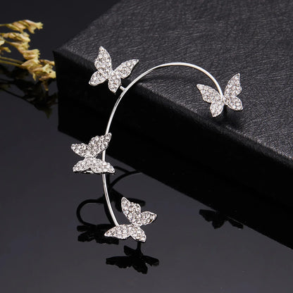 New Silver Butterfly Ear