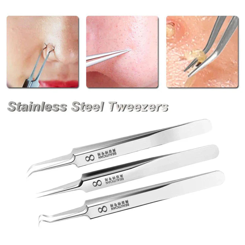 Ultra-Fine Professional Facial Blackhead Remover Tweezers