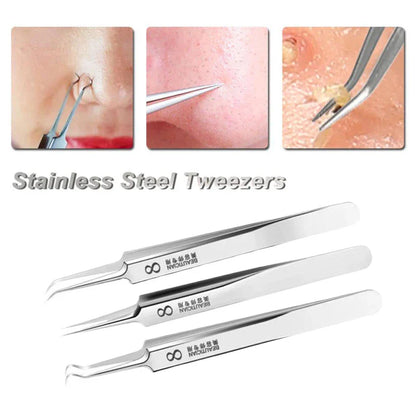 Ultra-Fine Professional Facial Blackhead Remover Tweezers