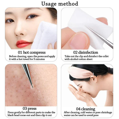 Ultra-Fine Professional Facial Blackhead Remover Tweezers
