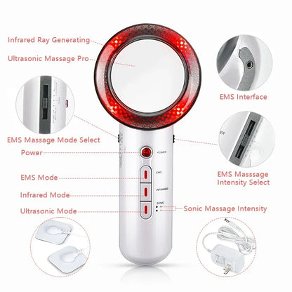 Ultrasonic 3 em 1 Cavitation EMS Slimming Massager | Beauty Boost®