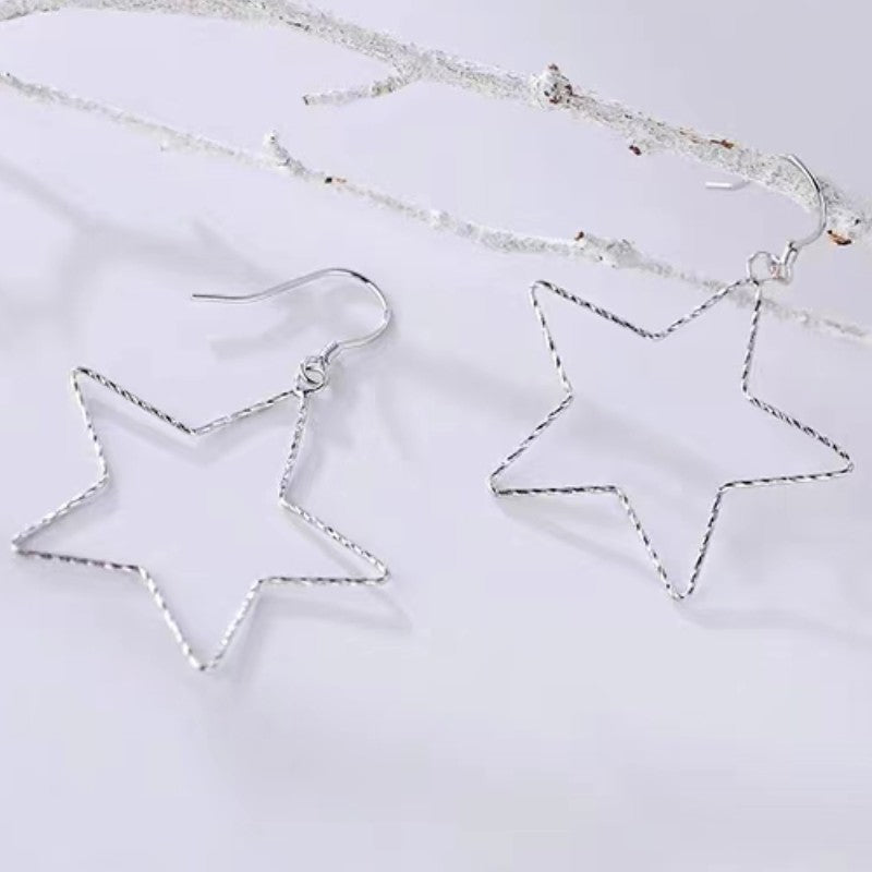 Sterling Silver Star Earrings