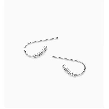 Sterling Silver Diamond Threader Earrings