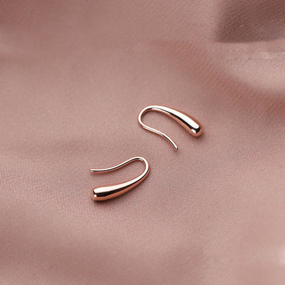 Sterling Silver Water Drop Stud Earrings
