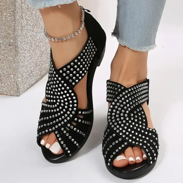 🔥Last Day Promotion 70% OFF🔥GlowStep™ Orthopedic Low Heel Cut-Out Sandals